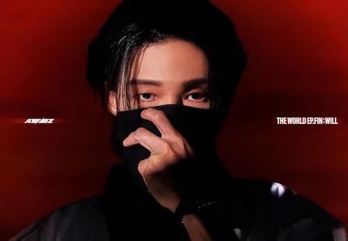 Vista 9 de ATEEZ THE WORLD EP.FIN : WILL 2nd Album Photobook+Sticker+Photocard+Tracking Sealed Standard Z Version