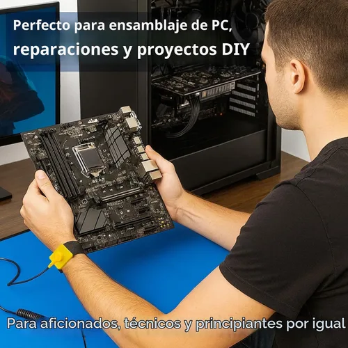 Vista 5 de Kit antiestático portátil de la esterilla ESD, 24" X24", reparación de la construcción de PC y de la electrónica Helps reduce static risk to