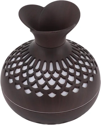Vista 8 de Honio Mist Humidificador, difusor de grano de madera para dormitorios (marrón oscuro)