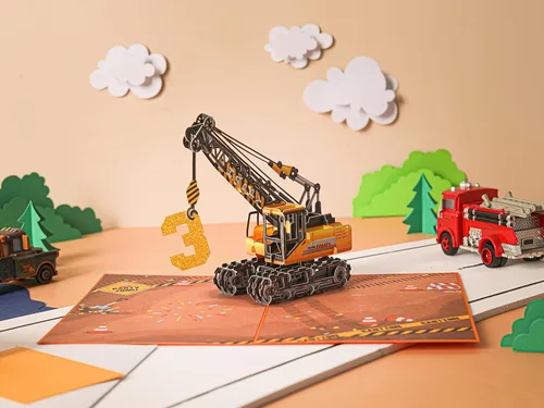 Vista 26 de Liif Tarjeta de cumpleaños emergente 3D para niño de 5 años, sobre incluido