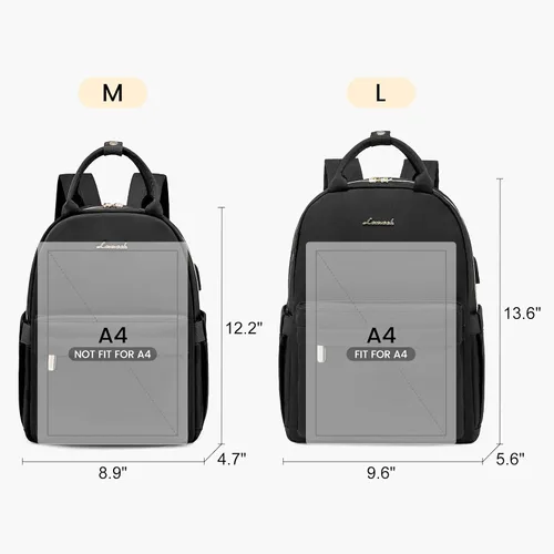 Vista 6 de LOVEVOOK Mini mochila para mujer, mochila pequeña, bonita mochila a la moda, Negro-a