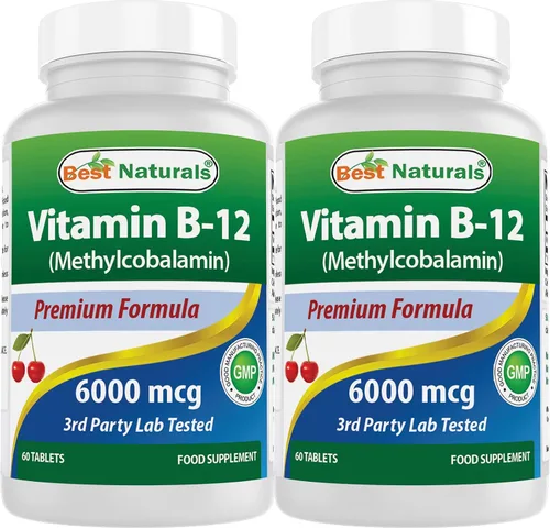 Vista 11 de Best Naturals Vitamina B-12 como metilcobalamina (metil B12), 6000 mcg comprimido, 60