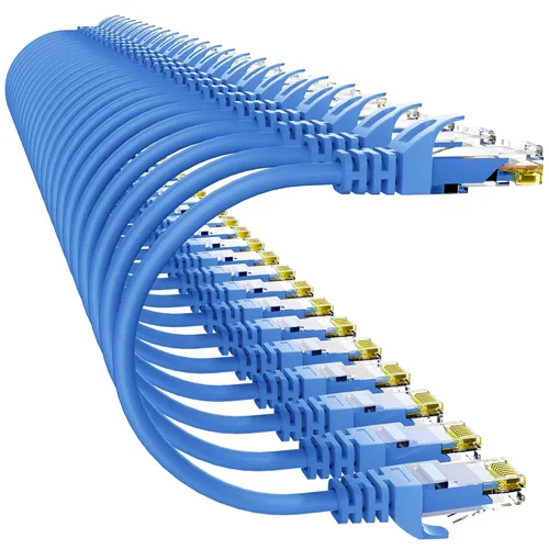 Vista 11 de Cable Ethernet Cat 6 de 50 pies para exteriores e interiores, cable de conexión Ethernet Cat6 de 10 Gbps, cable de red UTP Cat6 de alta velocidad