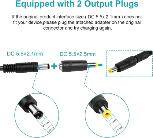 Vista 3 de Cargador adaptador de 42 V 2 A para Jetson Bolt Pro Electric Bike AC Power Charger JY-420150, LX10 plegable Ride On, Bolt Up 14 "Electric Ride On