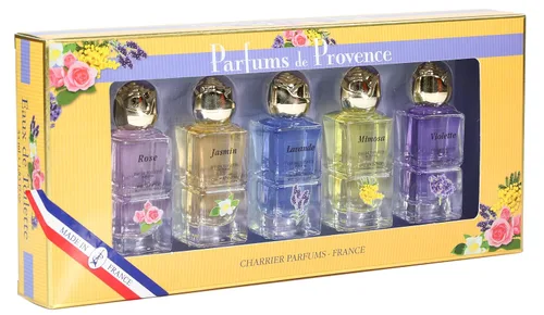 Vista 3 de Charrier Parfums - Set de regalo 5 Eaux de Toilette - 'Parfums de Provence' - 1.8 fl oz - Hecho en Provenza, Francia