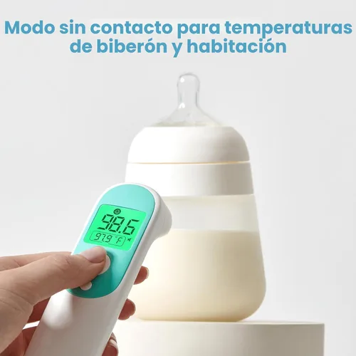 Vista 5 de Termómetro Frida Baby, termómetro infrarrojo 3 en 1 para oído, frente y sin contacto, termómetro de fiebre para bebé, lactantes, niños pequeños