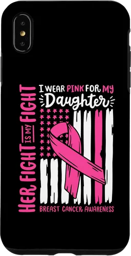Vista 11 de Breast Cancer Flag I Wear Pink Daughter Her Fight My Fight Case for iPhone 17