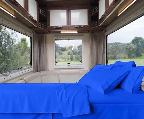 Vista 27 de RV-Sheets - Juego de sábanas estrechas de 29.9 x 78.3 in, 600 hilos, 100% egipcias, autocaravanas, caravanas, caravanas, barcos, suaves, de lujo