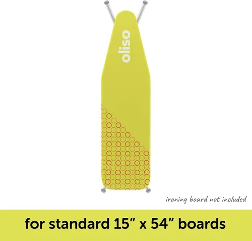 Vista 7 de Oliso Funda para tabla de planchar, duradera, 100% algodón, forrada con almohadilla de fieltro de grado profesional, se adapta a tablas estándar