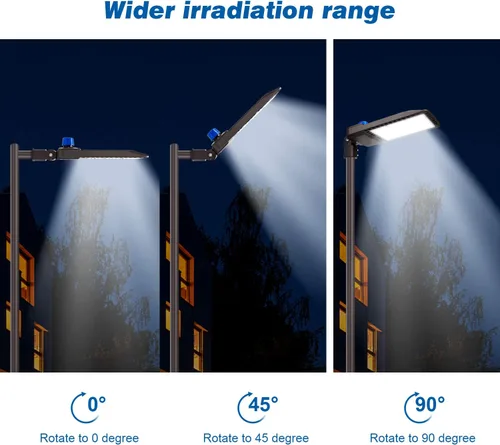 Vista 6 de Juyace Luz LED de estacionamiento de 300 W, montaje deslizante, montaje del atardecer al amanecer, iluminación exterior, inundación exterior