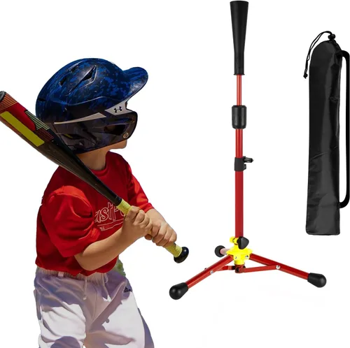 Vista 11 de 23.5 to 39.76 Inches Baseball Tee for Kids, Batting Tees for Baseball with Carry Bag, Portable Stable Tanner Tee, Baseball Training Equipment Aged