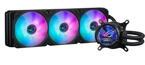 Vista 7 de ASUS Enfriador líquido ROG Strix LC III 360 ARGB LCD todo en uno para CPU - Intel® LGA 1700, 1200, 115X - AMD Socket AM4, AM5 - con LCD IPS de 2.1
