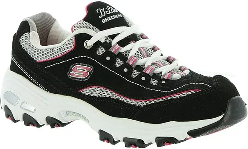 Vista 4 de Skechers D'Lites-Life Saver - Tenis de espuma viscoelástica con cordones para mujer