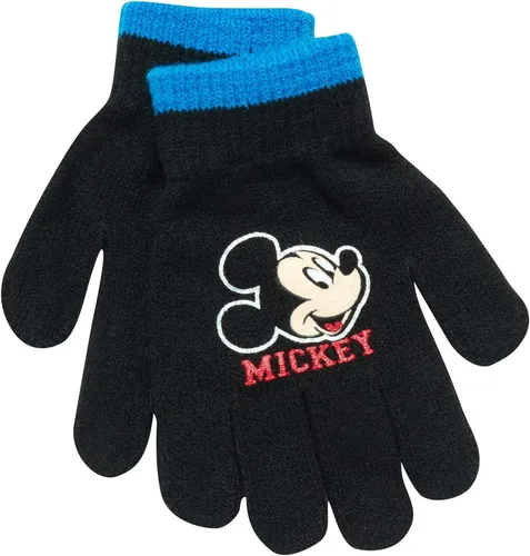 Vista 5 de Disney Conjunto de sombrero de invierno de Mickey Mouse y 2 pares de guantes o guantes edad 2-7