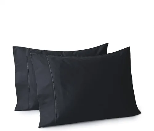 Vista 28 de Juego de 2 fundas de almohada 100% de algodón egipcio, fundas de almohada refrescantes de 400 hilos, fundas de almohada suaves y transpirables