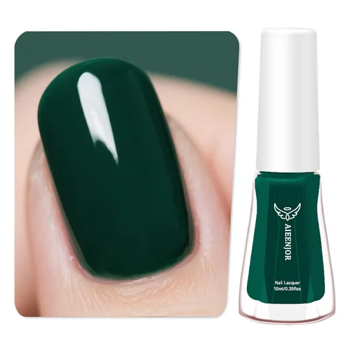 Vista 19 de Esmalte de uñas negro, esmalte de uñas de secado rápido, sin rayas, esmalte de uñas de larga duración para uñas de boda de otoño, manicura acogedora