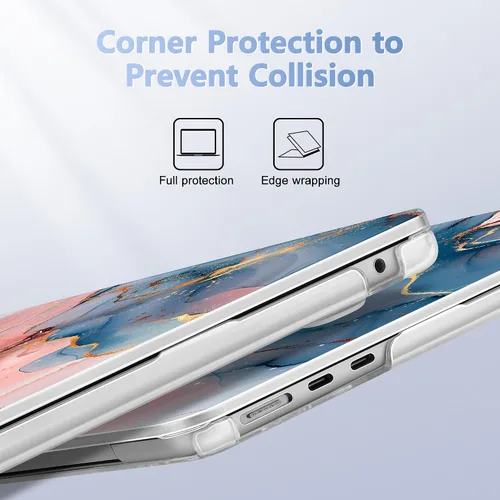 Vista 3 de Funda para MacBook Air de 15 Pulgadas 2025 2024 2023 Versión M4 A3241 M3 A3114 M2 A2941, Carcasa Rígida con Protector de Pantalla y Cubierta