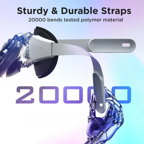 Vista 3 de YOGES Head Strap Compatible with Meta Quest 3, Comfortable Elite Headstrap Compatible for Oculus Quest 3 Accessories Adjustable Lightweight VR