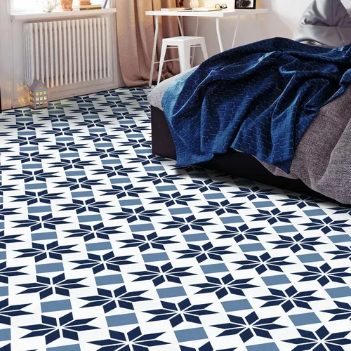 Vista 25 de Azulejo de vinilo autoadhesivo retro de 12 x 12 pulgadas, Affinity, 10 azulejos/10 pies cuadrados. Self-Adhesive Backing and Multi-Plank Coverage