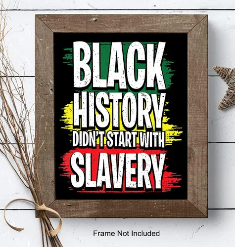 Vista 8 de Black History - Arte de pared afroamericano para hombres y mujeres, regalos afroamericanos, orgullo negro, cultura histórica BLM, bandera afro BLM