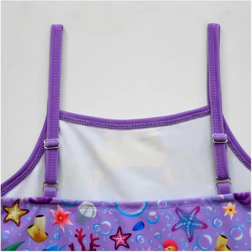 Vista 5 de Trajes de baño de princesa sirena para niñas 3-10 años