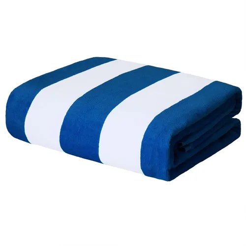 Vista 11 de Exclusivo Mezcla - Toalla de playa a rayas, 35 x 60 pulgadas y 35 x 70 pulgadas Toalla de rayas gruesa y súper absorbente de 35 x 70 pulgadas, Azul