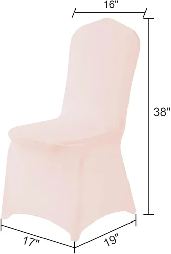 Vista 87 de Funda de elastano para silla, 12 unidades, fundas para silla, fundas para sillas de sala de estar, funda extraíble lavable y elástica para silla
