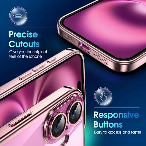 Vista 728 de Supdeal Funda cristalina transparente para iPhone 11, [No se amarillea] [Protección de la cámara] [Probado contra caídas de grado militar] Funda