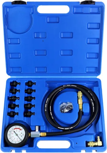Vista 9 de YSTOOL Kit de prueba de presión de aceite, medidor profesional de presión de aceite para diagnóstico de motor con adaptadores de manguera y estuche