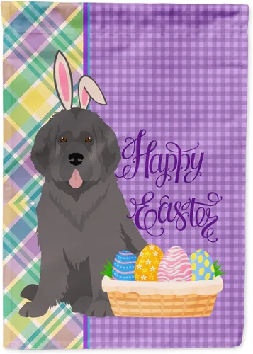Vista 51 de Caroline's Treasures WDK4925GF Bandera de Pascua Airedale Terrier negra y tostada, tamaño jardín, bandera decorativa para patio exterior, patio