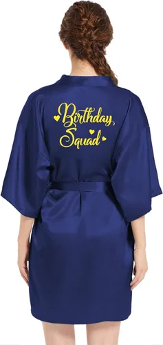 Vista 2 de Bata de cumpleaños para mujer, bata de baño para fiesta de pijama, bata de baño para mujer, para la reina