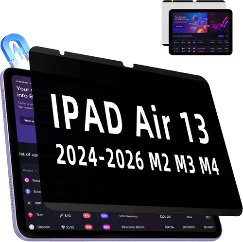 Vista 29 de IPROKKO Protector de pantalla magnético de privacidad compatible con iPad de 9ª, 8ª, 7ª generación de 10.2 pulgadas (2021/2020/2019) y iPad Air 3th