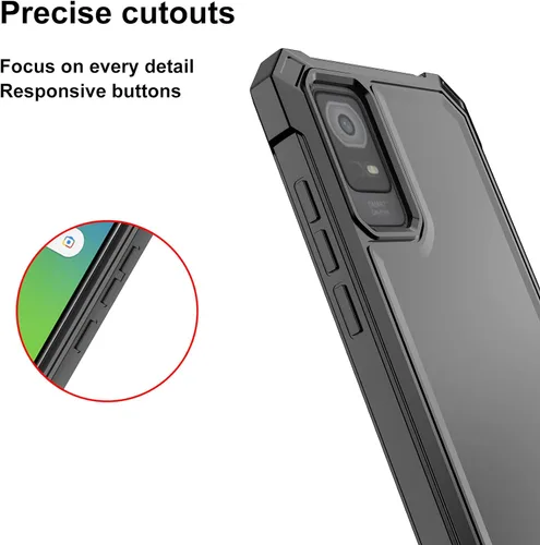 Vista 5 de Ailiber Funda para TCL ION X/TCL ION V, TCL IONX con protector de pantalla de vidrio templado, protección de estructura de doble capa, esquinas a