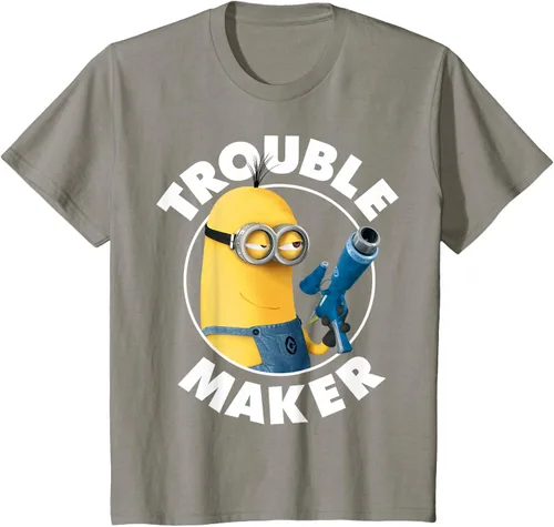 Vista 34 de Despicable Me Minions Kevin Fabricante de Problemas Gráfico Camiseta Negro