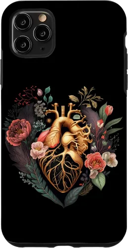 Vista 13 de Anatomical Heart and Flowers for Your Love Case for iPhone 17