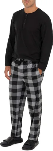 Vista 5 de Chaps Conjunto de pijama Henley y micropolar para hombre