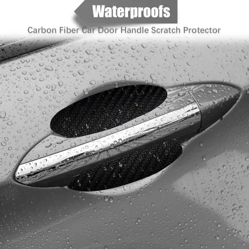 Vista 3 de Pincuttee Protector de manija de puerta de automóvil, películas protectoras para manija de puerta de automóvil, cubierta universal para manija
