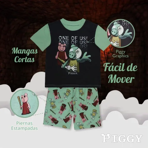 Vista 4 de Roblox - Conjunto de pijama de 2 piezas para niños grandes, uno de nosotros, 4