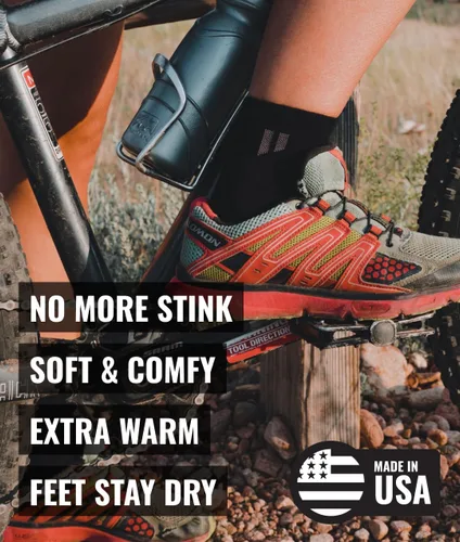 Vista 4 de HOLLOW Alpaca Ankle Socks for Men and Women, Warm Cozy Alpaca Wool Socks for Hiking, Running, Outdoors, Moisture Wicking, Light Compression