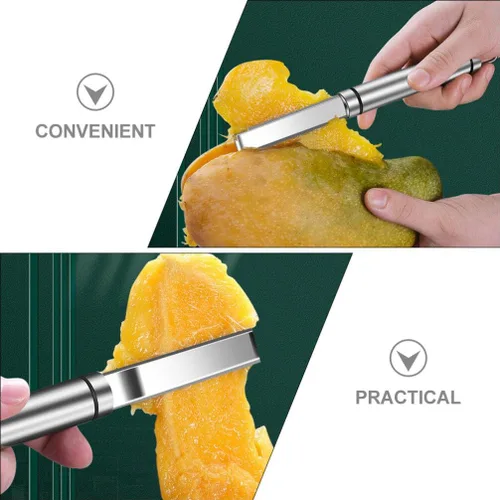Vista 5 de Kichvoe Removedor de núcleo de mango de acero inoxidable para cortar y extraer núcleos sin esfuerzo, herramienta esencial de cocina para disfrutar