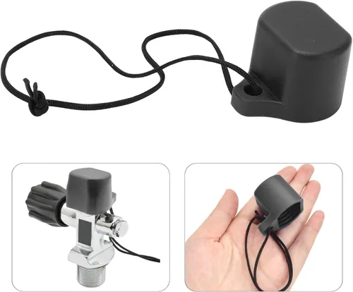 Vista 2 de BORDSTRACT Tapa de válvula de tanque de buceo, tapa de tapón de tanque de buceo de goma roscada, protector universal de tapa de válvula de tanque