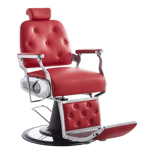 Vista 4 de Dir Silla de peluquería, sillas de peluquería resistentes color rojo Titan