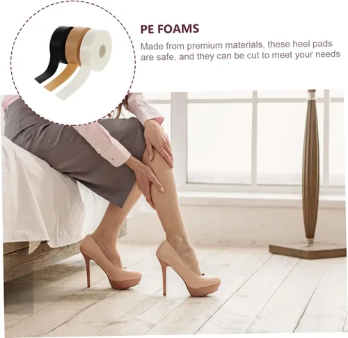 Vista 9 de Healeved Plantillas de inserciones de zapatos para zapatos altos, 6 piezas, cinta adhesiva sin talón, almohadillas de talón alto, almohadillas