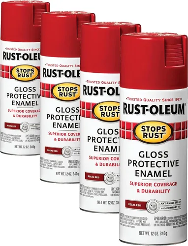 Vista 129 de Rust-Oleum 7776830 - Pintura en aerosol para prevención del óxido, 12 onzas, negro plano