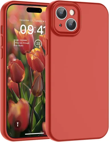 Vista 137 de SUPFINE - Funda diseñada para iPhone 12, silicona líquida premium con [forro de microfibra suave antiarañazos][protección de cámara mejorada], funda