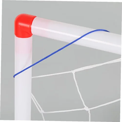 Vista 6 de Mini portería de fútbol con fútbol e inflador, red deportiva plegable para interiores para puerta de fútbol portátil resistente a la intemperie