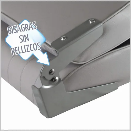 Vista 6 de Wise 8WD734PLS-661 Asiento estándar de espalda baja para barco, Gris/Rojo Disponible en diferentes