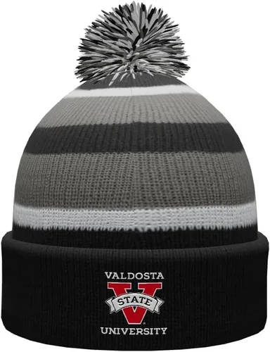 Vista 34 de NCAA Prime - Gorro de punto de invierno con pompón plegable