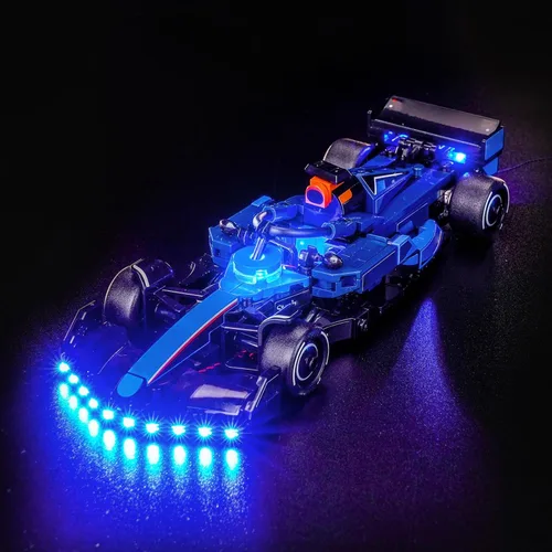 Vista 14 de Kit de luces LocoLee Compatible con Lego 77251 McLaren F1 Team MCL38 Coche de Carrera - Solo Luz Sin Modelo, Accesorios de Iluminación LED