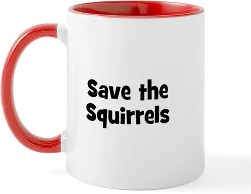 Vista 59 de CafePress Taza navideña de ardilla de 11 oz (11.0 fl oz) taza de café de cerámica